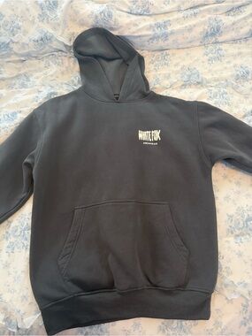 White Fox Boutique Charcoal Gray Pullover Hoodie